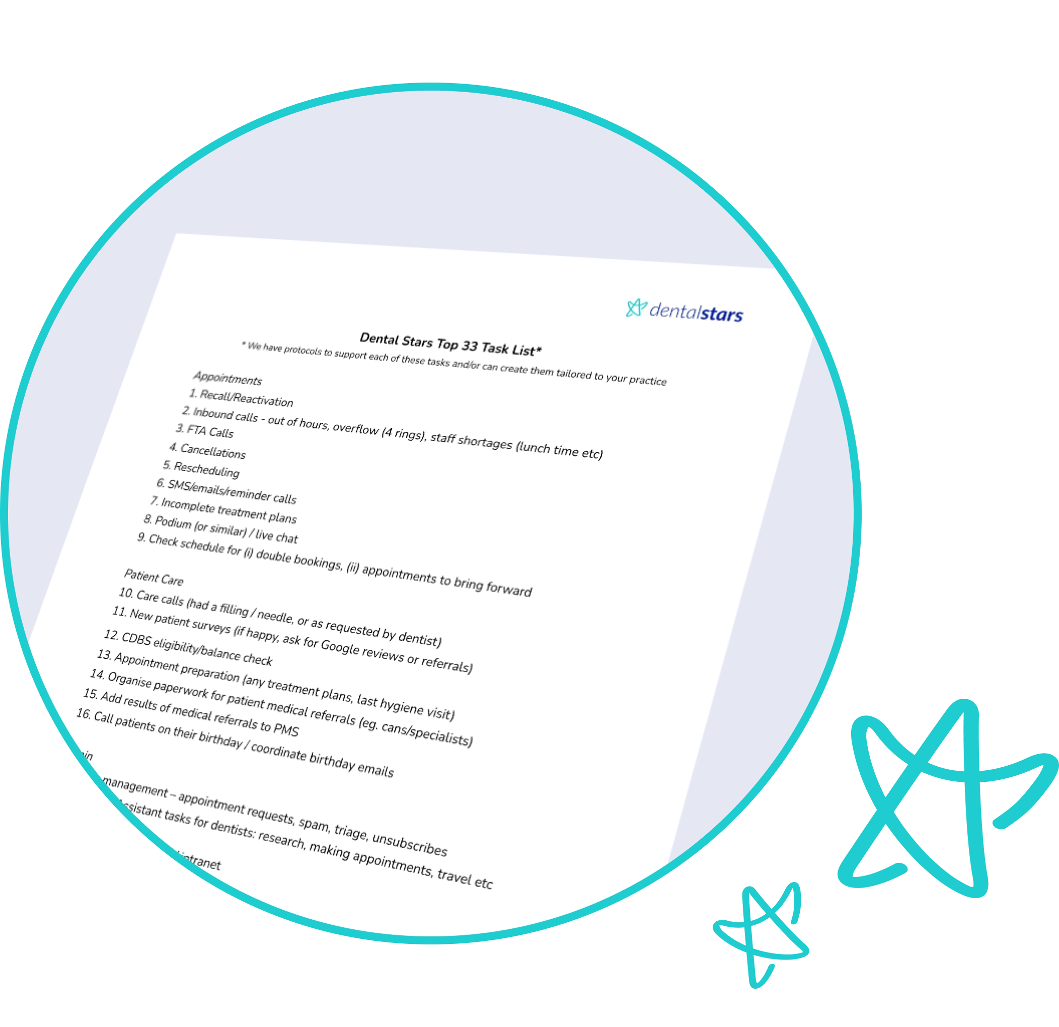 Outsourcing Task List preview